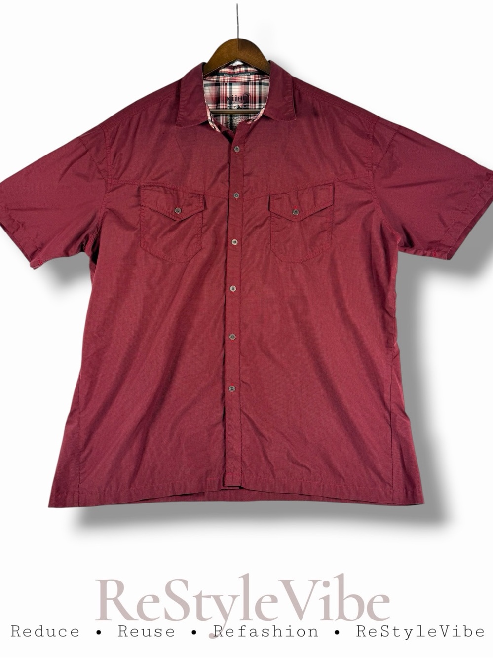 KUHL Men’s Size XXL Shirt Plaid Short Sleeve Button Down Style Collared Outdoor